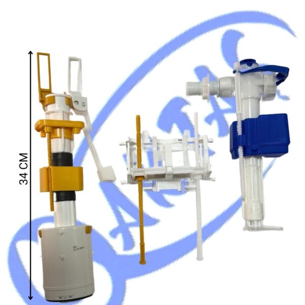 Serel Gömme Rezurvuar 34cm Boşaltma Grubu 1/2 Seti